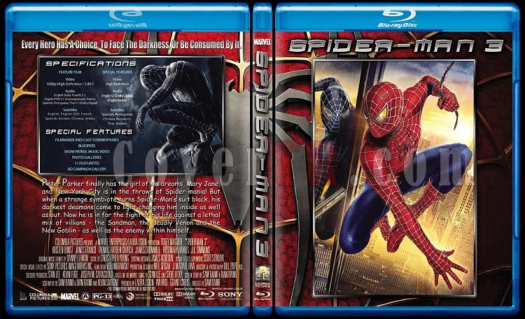 Spider-Man Trilogy (rmcek Adam lemesi) - Custom Bluray Cover Set - English [2002-2004-2007]-3jpg