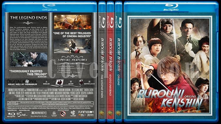 Rurouni Kenshin Trilogy - Custom Bluray Cover Set - English [2012-2014]-br-spine-copyjpg