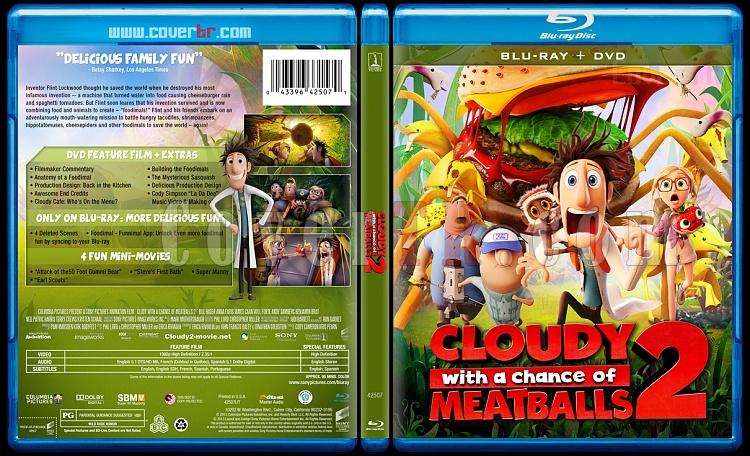 Cloudy with a Chance of Meatballs 2 - Custom Bluray Cover - English [2013]-v1jpg