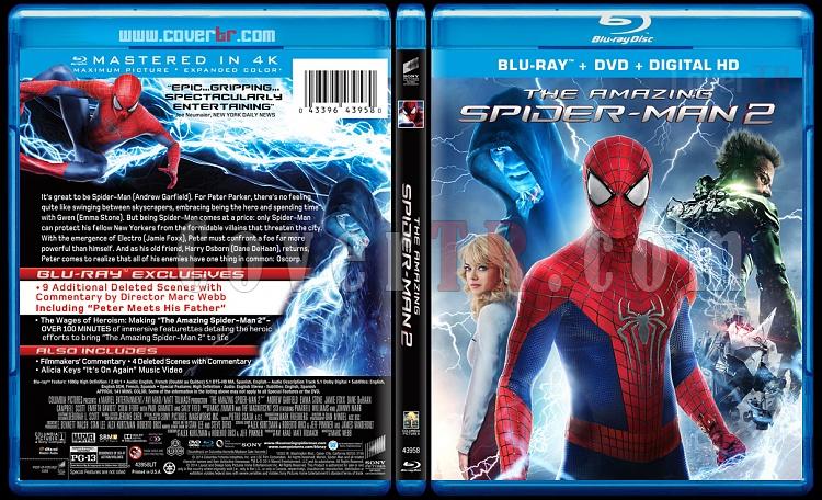 The Amazing Spiderman (nanlmaz rmcek Adam 2) - Custom Bluray Cover - English [2014]-amazing-spiderman-2-riddick-v2-previewjpg