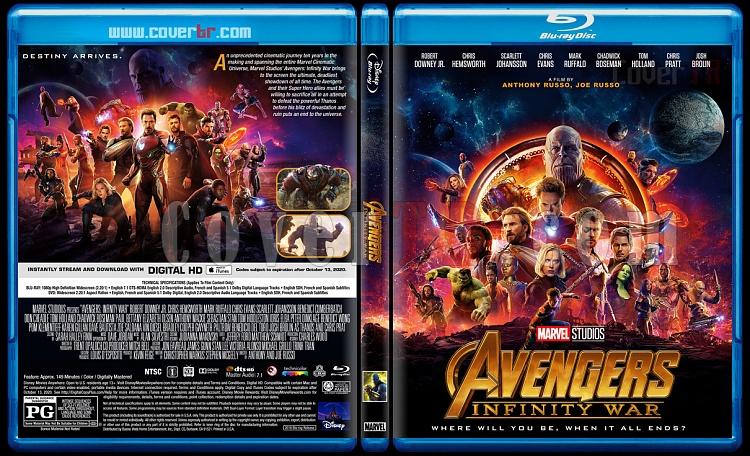 Avengers: Infinity War (Yenilmezler: Sonsuzluk Sava) - Custom Bluray Cover - English [2018]-1jpg