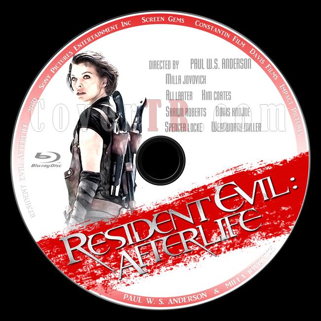 Resident Evil: Afterlife (lmcl Deney: lmden Sonra) - Custom Bluray Label - English [2010]-4jpg
