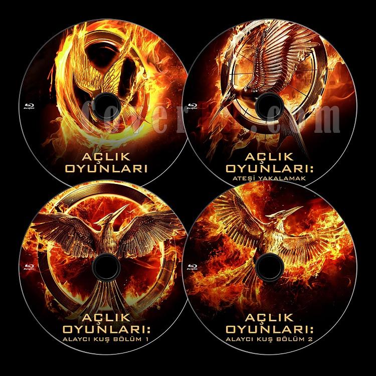 The Hunger Games Series (Alk Oyunlar Serisi) - Custom Bluray Label Set [2012-2015]-all-brjpg