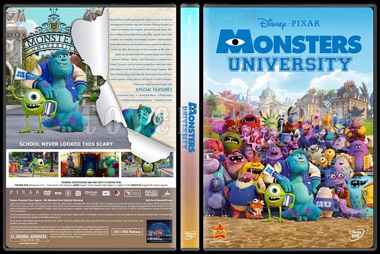 monsters university dvd label