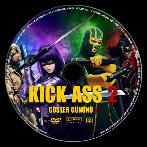 Kick Ass 2 (Gster Gnn 2) - Custom Dvd Label - Trke [2013]-kick-ass-2-label-izlemejpg