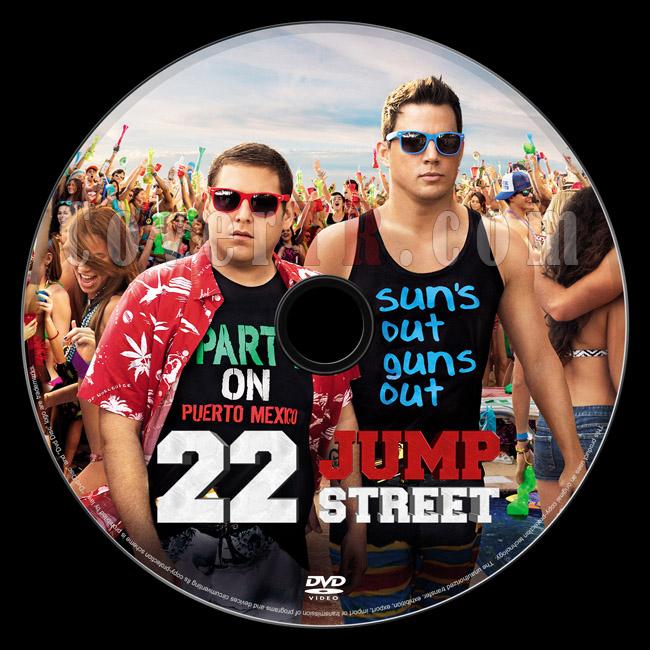 22 Jump Street (Liseli Polisler 2) - Custom Dvd Label - English [2014]-22-jump-street-dvd-label-riddickjpg