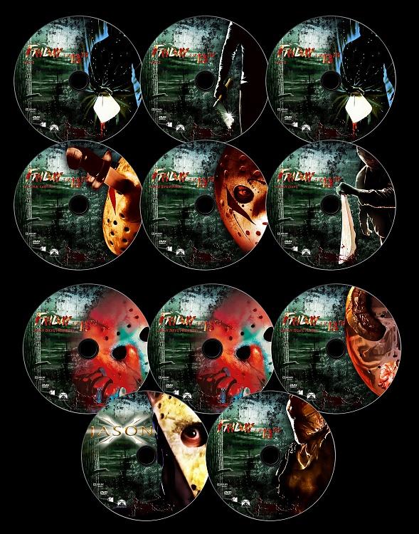 Friday The 13th - Custom Dvd Label Set - English [1980-2009]-0jpg