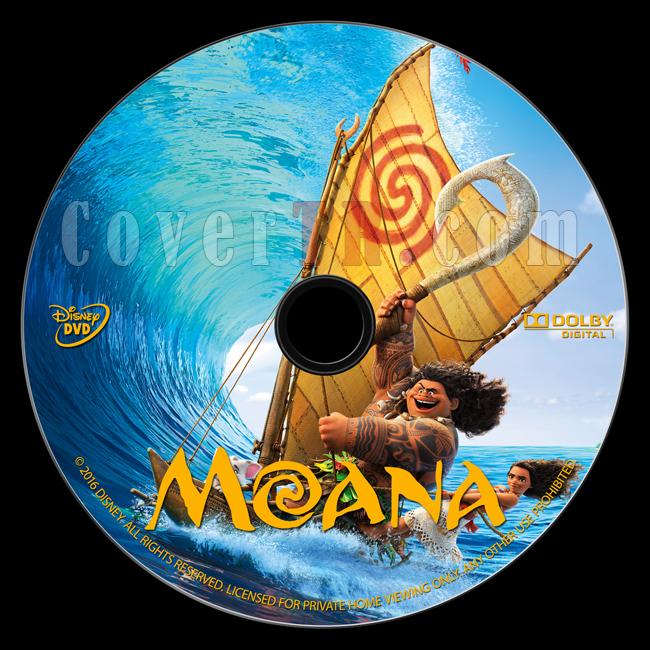 Moana - Custom Dvd Label - English [2016]-onizlemejpg