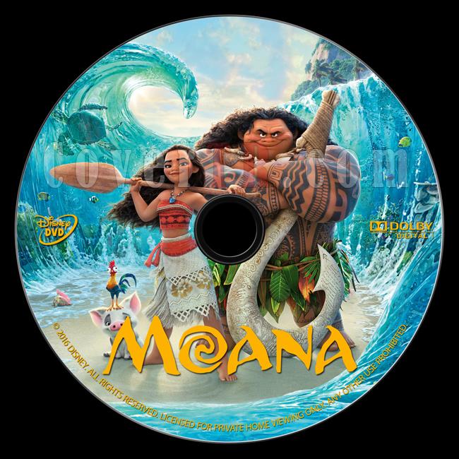 Moana - Custom Dvd Label - English [2016]-onizlemejpg