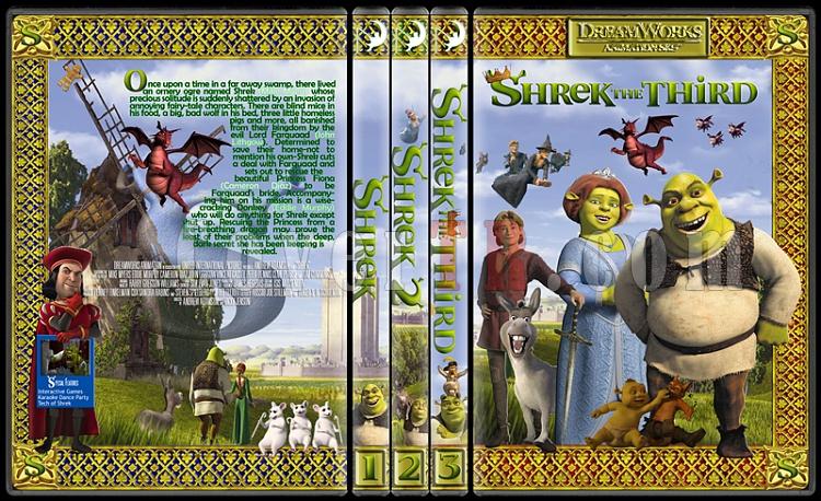 The Shrek Collection (rek Koleksiyonu) - Custom Dvd Cover Set - English [2001-2004-2007]-onizleme-1jpg