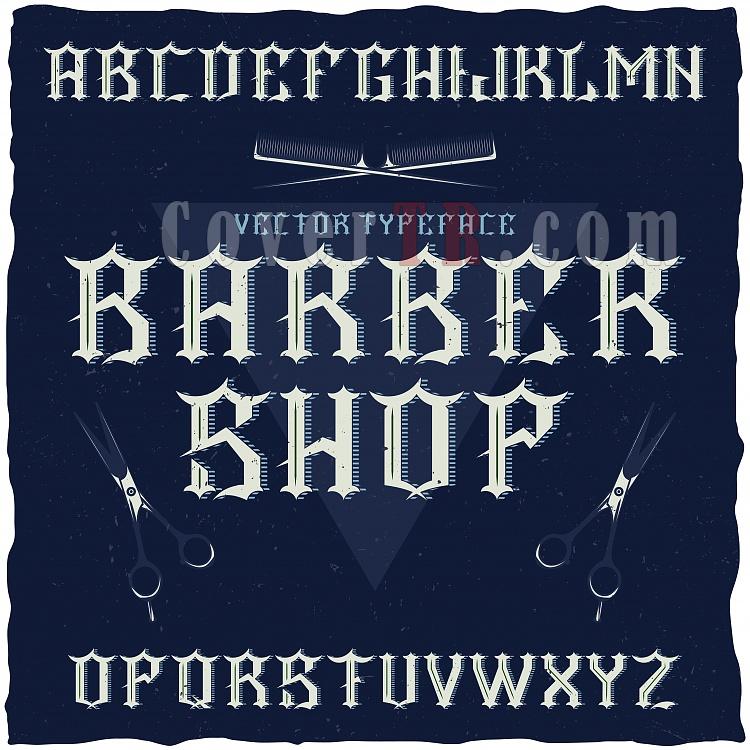 Barber Label Typeface Font-1611f02v01barberjpg