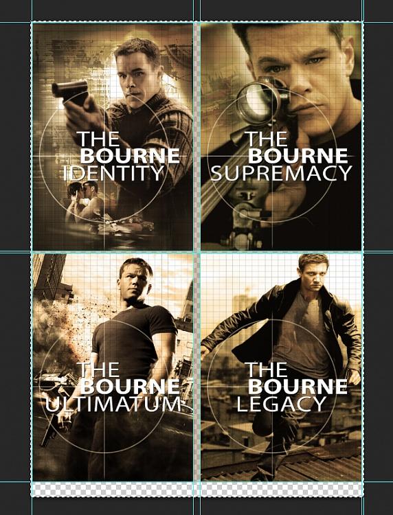 Cover &  Poster designs of the Jason Bourne Series-6jpg