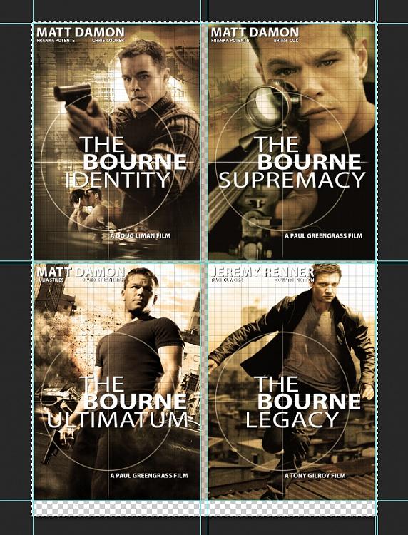 Cover &  Poster designs of the Jason Bourne Series-7jpg