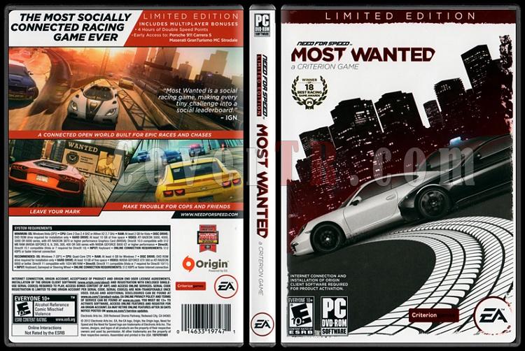 need for speed most wanted 2012 pc box art