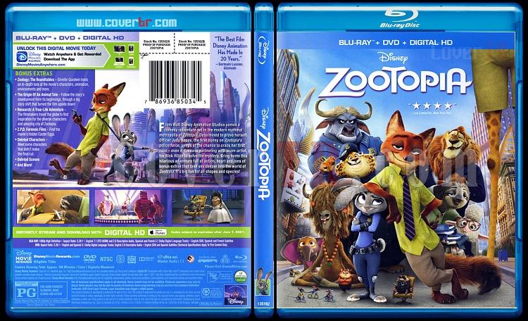 Zootopia (Zootropolis Hayvanlar Sehri) - Scan Bluray Cover - English [2016]-zoojpg