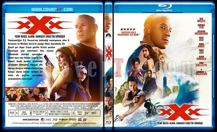 xXx: Return of Xander Cage (Yeni Nesil Ajan: Xander Cage'in Dn) - Custom Bluray Cover - Trke [2017]-1jpg