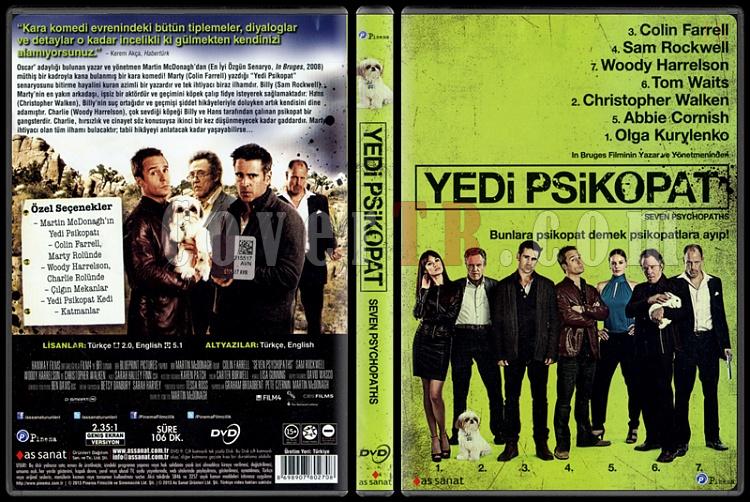 Seven Psychopaths (Yedi Psikopat) - Scan Dvd Cover - Trke [2012]-seven-psychopaths-yedi-psikopat-scan-dvd-cover-turkce-2012jpg